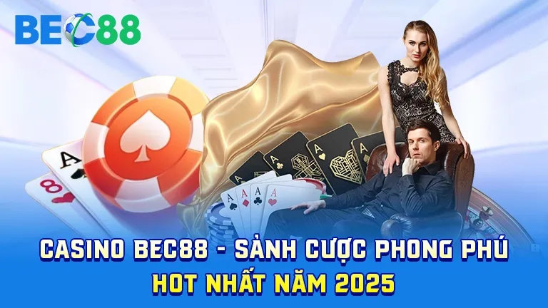 Sảnh casino phong phú tại BEC88 năm 2025