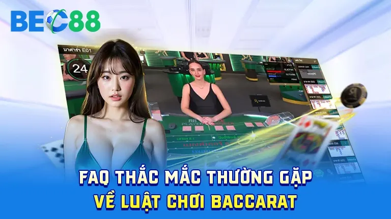 Giải đáp thắc mắc luật chơi Baccarat tại BEC88