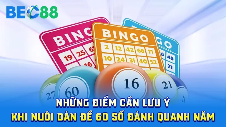 Lưu ý khi nuôi dàn đề 60 số dài hạn