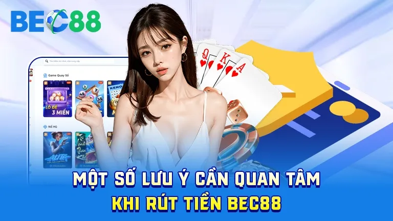 Lưu ý quan trọng khi rút tiền từ BEC88