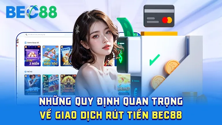 Quy định khi thực hiện rút tiền tại BEC88