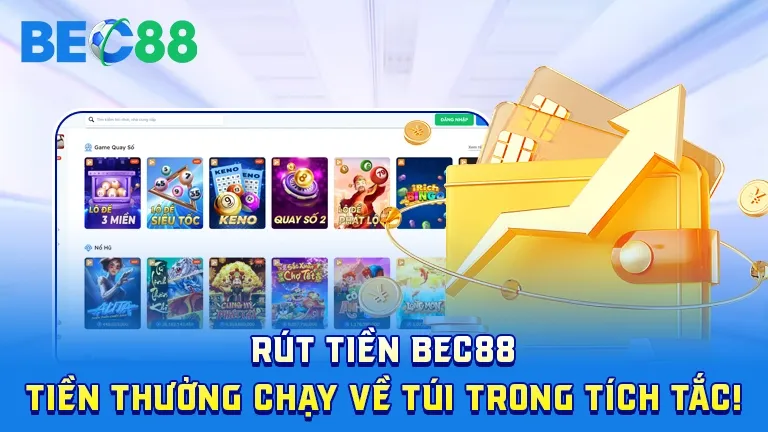 Rút tiền thưởng BEC88 nhanh chóng