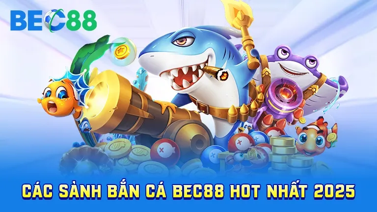 Các sảnh game bắn cá hot năm 2025 tại BEC88