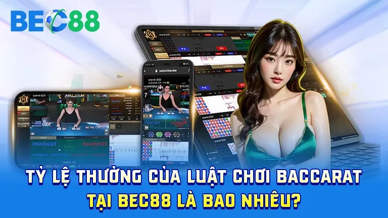Tỷ lệ thưởng trong luật chơi Baccarat tại BEC88